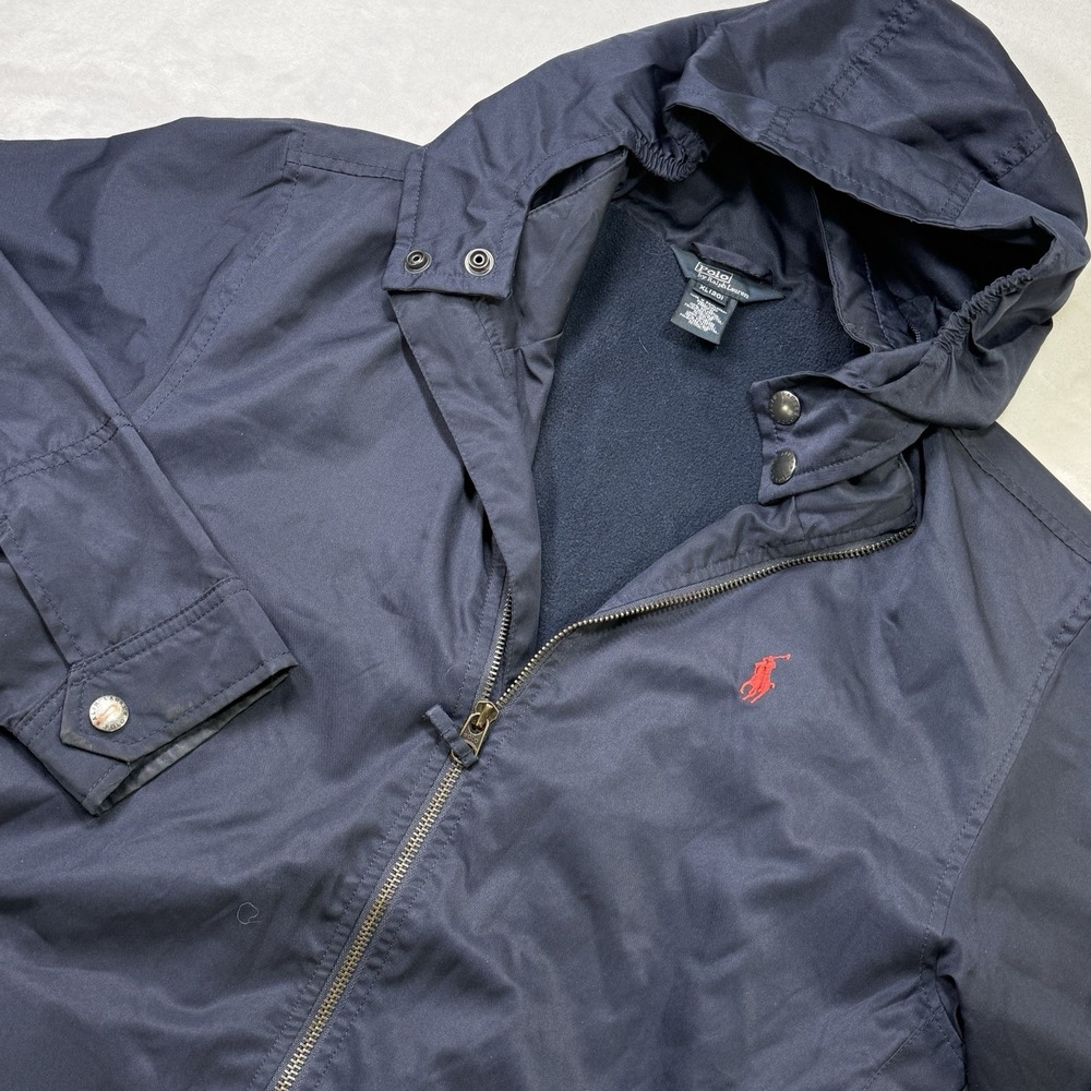 Polo Ralph Lauren Jacket Boys XL 20 Hooded Parka Fleece Lined Red Pony